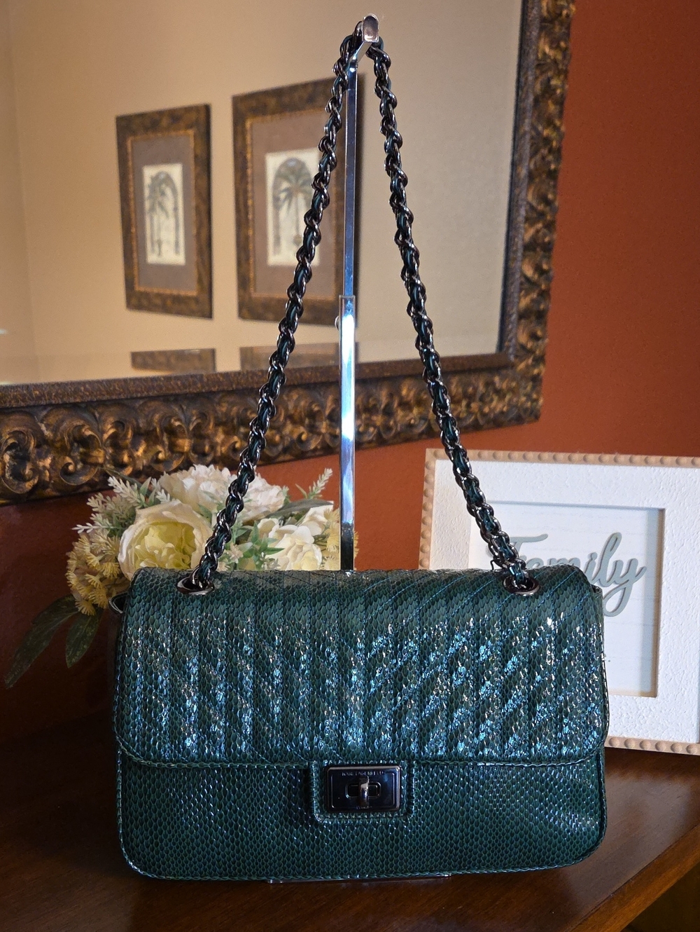 Karl Lagerfeld Paris Agyness Quilted Shoulder Bag NWT - Picture 5 of 16
